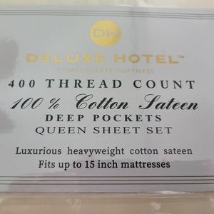 Cotton Sateen deep pocket Bed sheets set